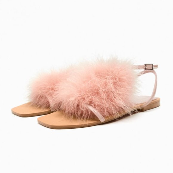 Zara Feather Sandals - Picture 5 of 7